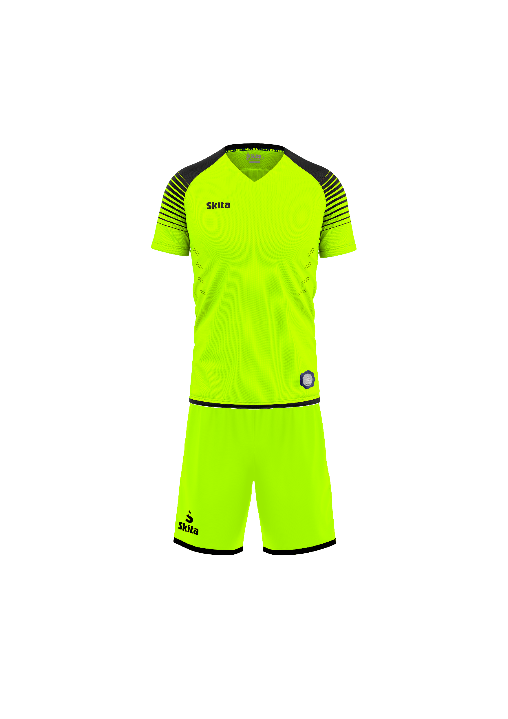 Maillot Short FARO (jaune fluo/noir)